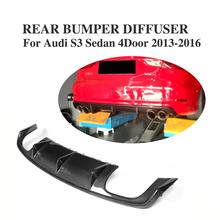 Difusor de labio de parachoques trasero, alerón de fibra de carbono/FRP para Audi S3, sedán, 4 puertas, 2015-2016 2024 - compra barato