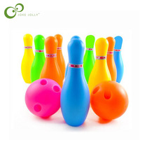 11CM Plastic color bowling children 's indoor sports puzzle baby family early childhood education toys LYQ 2024 - buy cheap