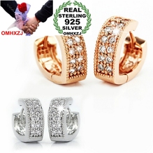 OMH wholesale Fashion beautiful girl jewelry love Heart Gold silver 925 sterling silver Stud earrings YS70 2024 - buy cheap