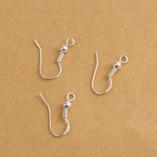 Free 200PCS Wholesale Lot 18mm 925 Sterling Silver Earring Hooks Ball Jewelry Accessory Findings Ear Wire FY-07 2024 - buy cheap