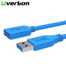 USB Удлинительный кабель, USB 3,0 кабель «Папа-мама» для камеры, ПК, PS4, Smart tv, высокоскоростной кабель для зарядки и передачи данных, USB 3,0 2,0, удлинитель кабеля 2024 - купить недорого