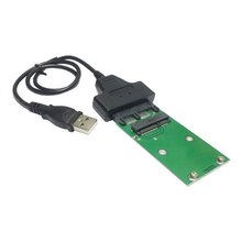 USB 2.0 to Mini PCI-E mSATA SSD to 1.8" Micro SATA 7+9 16pin Adapter Add on Cards PCBA for SSD Hard Disk ,Free shipping 2024 - buy cheap