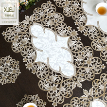 Tecido de mesa bordado de renda, toalha de mesa para chá, forno, toalha de mesa para decoração 2024 - compre barato