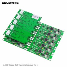 15 pçs/lote Controlador de Luz de Discoteca MINI PCB Módulo Controlador DMX 512 Transmissor Sem Fio & Receptor 2 em 1 para iluminação cénica DJ 2024 - compre barato