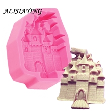 Molde de silicone para castelo, ferramenta de castelo para decoração de bolos e sabonete d0444 1 peça 2024 - compre barato