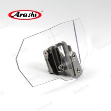 Arashi motocicleta pára-brisa fluxo de ar ajustável extensão defletor vento universal decalques para bmw r1200gs para honda 2024 - compre barato