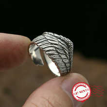 S925 серебро мужские кольца ювелирные изделия персонализированные минималистском стиле eagle wings классической формы открытие кольцо Чтобы отправить подарок 2024 - купить недорого