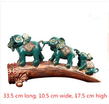 Decoração de casa de elefante criativo ornamentos, artesanato de elefante europeu, móveis de mesa de escritório 2024 - compre barato