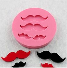 Beard  Silicone Fondant Cake Mold Gum Chocolate Mould Decorating Baking Tools Polymer Clay 2024 - buy cheap