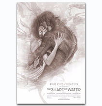 Hot New Love Film The Shape of Water 2017-Silk Art Poster Wall Sticker Decoration Gift 2024 - buy cheap