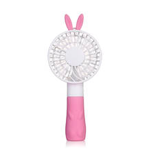 Princess Rabbit Cute Mini Handheld Fan usb Charging Fan Portable Silent Small Fan 2024 - buy cheap