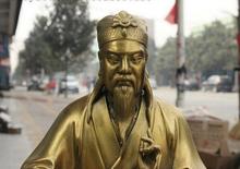 YM 306 9 "Народная китайская латунная даосская статуя с крестиками 2024 - купить недорого