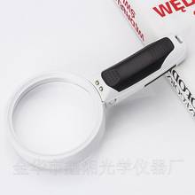 by dhl 100pcs practical 5 Times Lupa Magnifying Glass Loupe  Magnifier With Backlight LED Lights Lamp Reading Repair Magnifiers 2024 - buy cheap