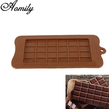 Aomily 24 Holes Classical Square Shaped Silicone Chocolate Candy Fondant Kitchen Mould Silicone Chocolate Cookies Cake DIY Mold 2024 - buy cheap