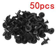 50pcs 6mm Auto Vehicle Door Trim Panel Retainer Hole Plastic Rivets Fastener Push Clip Fastener Clips for Toyota Car Accessories 2024 - buy cheap