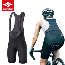 Santic мужские велосипедные шорты с дышащей подкладкой, велосипедные шорты, 4D Coolmax, короткие Велосипедки, колготки, нижняя одежда 2024 - купить недорого