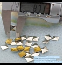 10000pcs/bag Brass Material Pyramid iron-on hot-fix NAILHEADS beads crafts Metal Square Pyramid Hot fix/iron on 2024 - buy cheap