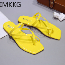 Zapatos planos de plataforma antideslizantes para mujer, sandalias de playa al aire libre, S80042 2024 - compra barato