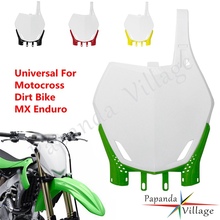 Motocross MX Enduro Dual Sport Front Number Plate For Honda Yamaha Kawasaki SX SXF XCF 125 250 350 450 KX450F KX250F KLX110 2024 - buy cheap