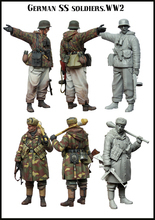 1/35 модельная фигурка из смолы Kit немецкие солдаты SS. WW2 2024 - купить недорого
