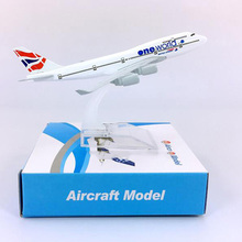 16CM 1:400 British Airways Boeing B747-400 Model Airlines with Base Airbus Metal Alloy Aircraft Plane Collectible Display Model 2024 - buy cheap