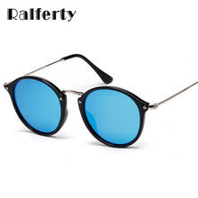 Ralferty Vintage Round Polarized Sunglasses Women Men Brand Designer Mirrored Black Sun Glasses UV400 Shades Female Oculos 6089 2024 - buy cheap