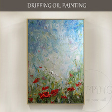 Novidades: pintura a óleo artística abstrata de alta qualidade para sala de estar, pintura a óleo de paisagem impressão 2024 - compre barato