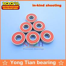 Free shippingBall bearings 608-2RS  8X22X7 mm 608RS ABEC-9 10pcs  Red plastic cover 2024 - buy cheap