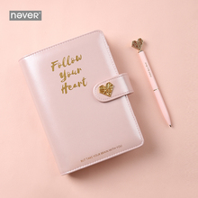 NEVER Light Pink Series Spiral Binder Notebook Korean Grid Dotted Line Paper A6 Planner Diary Personal Note Book Gift Stationery 2024 - buy cheap