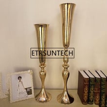 Suporte de velas para velas, suporte de velas metal e ouro, 74cm, 88cm de altura 2024 - compre barato