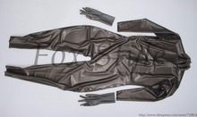 Traje de gato hecho a mano de látex para mujer, mono de goma ajustado, Negro transparente, 100%, naturaleza 2024 - compra barato