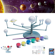 Solar System Model DIY Toys Child Science and Technology Learning Solar System Planet Teaching Assembly Coloring Educational Toy 2024 - buy cheap