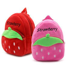 1-3 years Cartoon Strawberry Plush Backpacks Children Kindergarten Schoolbag Kids Backpack Children Girls Boys Backpacks 2024 - buy cheap