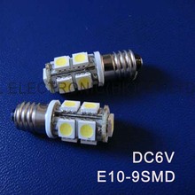 Alta calidad DC6.3V E10, luz Led E10, Led E10, Bombilla E10 6V, lámpara LED E10, luz E10 6,3 V, lámpara indicadora E10, envío gratis 20 unids/lote 2024 - compra barato