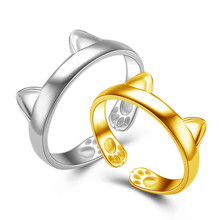 OTOKY 2018 Fashion Silver Plated CAT EARS RING Thumb Women Ring Ap2 2024 - buy cheap