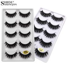 SHIDISHANGPIN 5 Pairs Eyelashes 3d Mink Eyelashes Natural Long Strip 3d Lashes Maquillaje Fake Eyelashes Makeup Mink Eyelashes 2024 - buy cheap