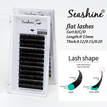 Seashine Soft Flat Eyelash Extensions Makeup tools False Eyelashes Ellipse LashCashmere Lashes Flat Lashes Extension 2024 - buy cheap