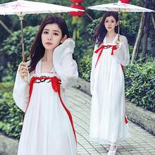 Doce fantasia bordada vintage feminina tradicional chinesa, roupa hanfu, roupa antiga feminina, traje tang, roupa vestimenta tradicional chinesa 2024 - compre barato