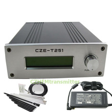 CZH CZE-T251 0-25 Вт Регулируемая мощность Профессиональный FM стерео трансмиттер + 1/4 GP антенна комплект 2024 - купить недорого