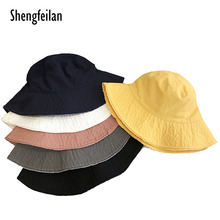 Folding Fishing Cap Fisherman Outdoor Unisex 6 Solid Colors Bucket Hats for Women Men Panama Bucket Cap Women Hat 2024 - buy cheap
