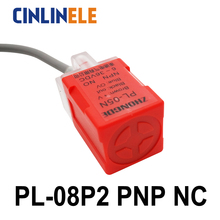 PL-08P2 8 мм Измерение постоянного тока PNP NC Cube shell для индуктивного экрана type, датчик приближения LP08, датчик приближения 17*17*35 2024 - купить недорого