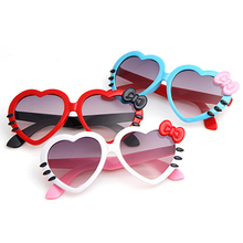 Óculos de sol infantil em formato de coração, óculos adorável para meninos e meninas, estudantes e crianças ua400 2024 - compre barato