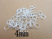 Free shipping 4MM 2000pcs Sterling Silver Open Jump Ring Silver Components DIY Jewelry 925 silver findings opening rings 2024 - buy cheap