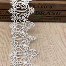 1yard/lot Handmade Lace Trim Patchwork Material White Lace Ribbon DIY Garment Sewing Accessories 2024 - buy cheap