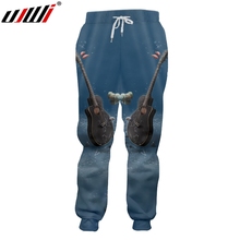 UJWI-pantalones de chándal Punk Rock para hombre, ropa de calle 3D con estampado, divertidos, de guitarra marina, de talla grande, Harajuku, envío gratis 2024 - compra barato
