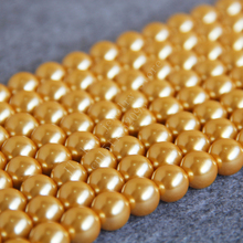 T8367 12mm Dark Yellow Glass pearl Loose beads!Fit For Making Bracelet&Necklace DIY Jewelry Fashion beautiful beads wholesale 2024 - buy cheap