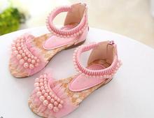 Sandalias de princesa europea para niñas, zapatos de moda elegantes y encantadores, sandalias de Pu, gran oferta 2024 - compra barato