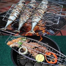 Barbacoa al aire libre de pescado, berenjena, maíz, parrilla para pan tostado, salchichas a la parrilla, accesorios para fiesta familiar 2024 - compra barato