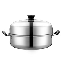 Household Stainless Steel Soup Steaming Pot 28cm Double-layer Soup Pot Multi-purpose Thickening Pot  Kitchen Tool  Cookware 2024 - buy cheap