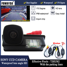 Fuwayda-espelho retrovisor automotivo sem fio, com linha guia, para nissan maxima, cefiro, teana, paladin, tiida, sylgrafia 2024 - compre barato